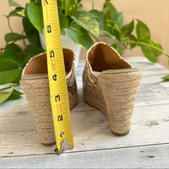 Kanna Women’s Snake Skin Wedge Espadrilles Open‎ Toe Shoes Size 36 - Picture 6 of 12